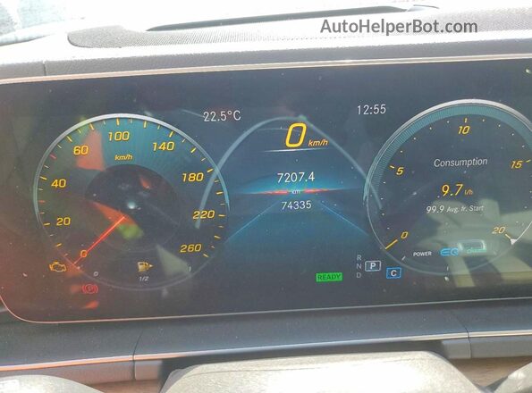 4JGFB5KB2LA073512 2020 MERCEDES-BENZ GLE White Вид щитка приладів