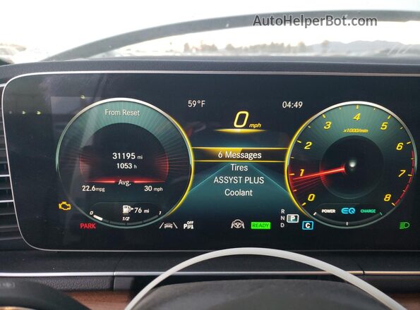 4JGFB5KB4PA943203 2023 MERCEDES-BENZ GLE White Instrument cluster view