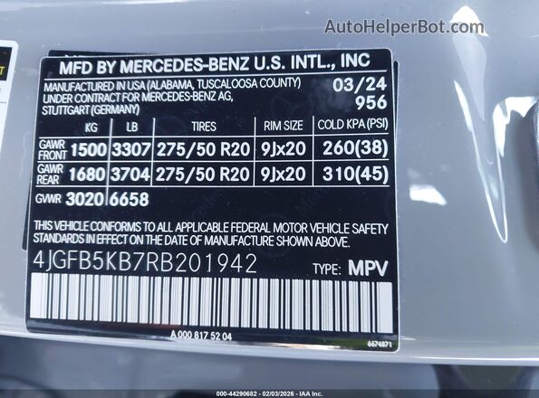 4JGFB5KB7RB201942 2024 MERCEDES-BENZ GLE 450 Gray Engine compartment view