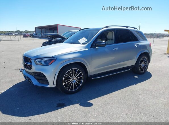 4JGFB5KB8NA708672 2022 MERCEDES-BENZ GLE 450 Silver Передня ліва чверть
