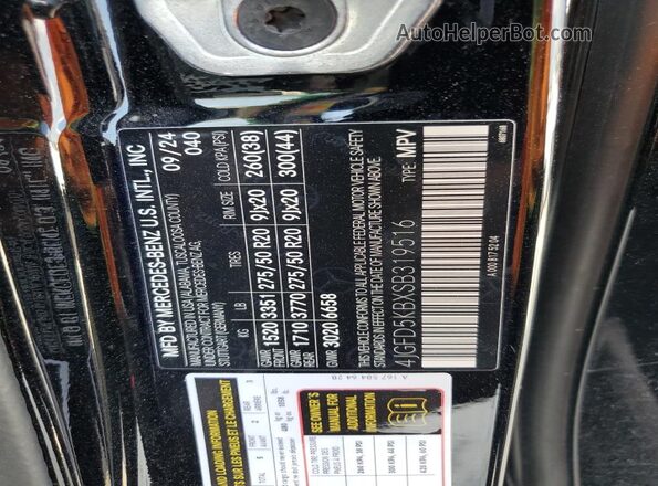 4JGFD5KBXSB319516 2025 MERCEDES-BENZ GLE Black Widok wnętrza 360 stopni
