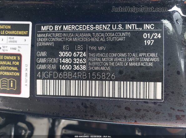 4JGFD6BB4RB155826 2024 MERCEDES-BENZ AMG GLE 53 COUPE Black Widok komory silnika
