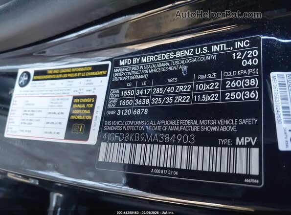 4JGFD8KB9MA384903 2021 MERCEDES-BENZ AMG GLE 63 COUPE Black Вид підкапотного простору
