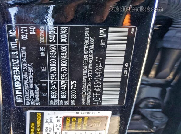 4JGFF5KE5MA428477 2021 MERCEDES-BENZ GLS Black 