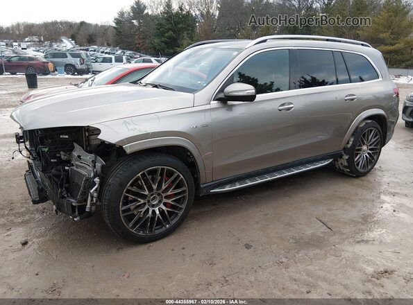 4JGFF8KE2MA360608 2021 MERCEDES-BENZ AMG GLS 63 Champagne Vista tres cuartos delantera izquierda
