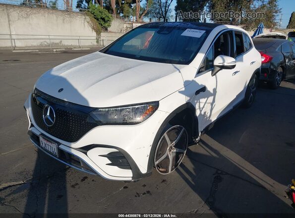 4JGGM2BB0PA031052 2023 MERCEDES-BENZ EQE 350+ SUV White წინა მარცხენა ხედი სამი მეოთხედიდან