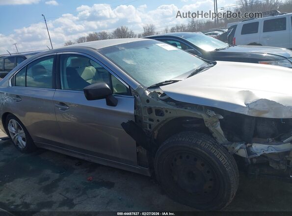 4S3BNAA6XH3030913 2017 SUBARU LEGACY Gray უკანა სალონის ხედი