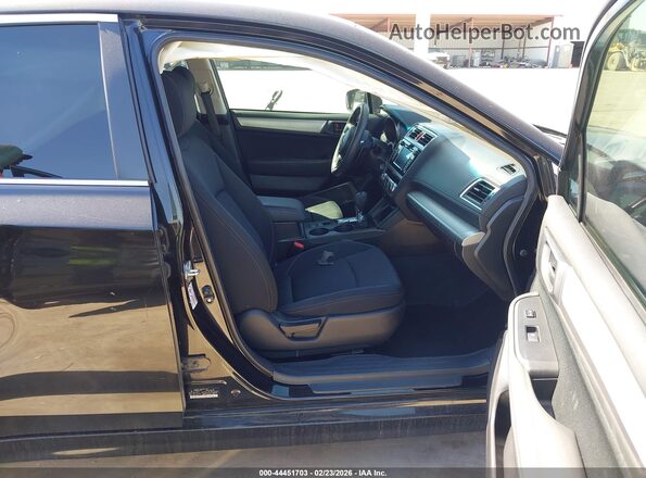 4S3BNAB6XK3040752 2019 SUBARU LEGACY Black Widok wnętrza z przodu