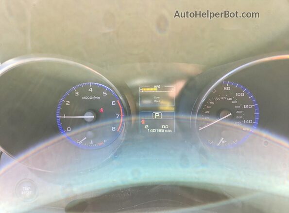 4S3BNAD60J3037516 2018 SUBARU LEGACY White Вид щитка приладів