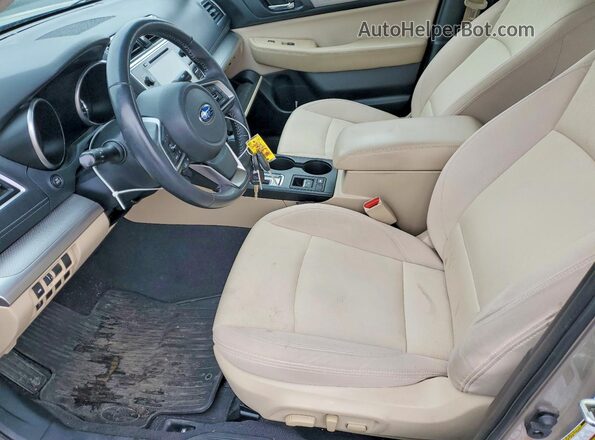 4S3BNAD65J3007895 2018 SUBARU LEGACY Beige წინა სალონის ხედი