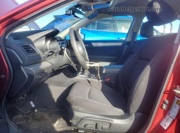 4S3BNAF61K3038513 2019 SUBARU LEGACY Red Vista interior delantera