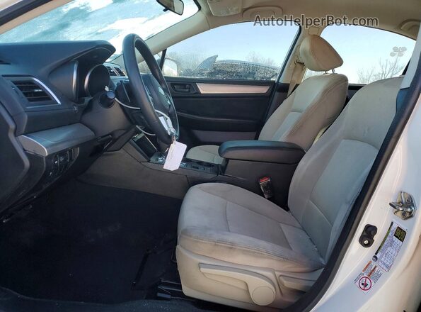 4S3BNBA62G3052229 2016 SUBARU LEGACY White წინა სალონის ხედი
