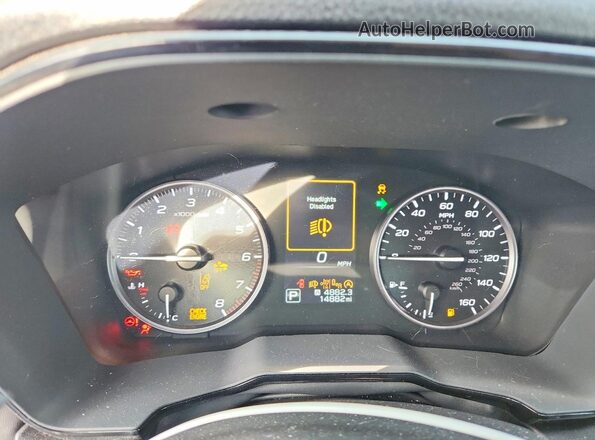 4S3BWAD62S3019307 2025 SUBARU LEGACY Gray Instrument cluster view