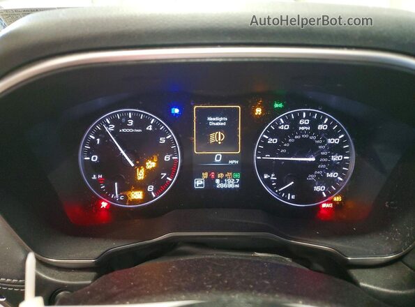 4S3BWAN60R3017323 2024 SUBARU LEGACY White ხელსაწყოთა პანელის ხედი