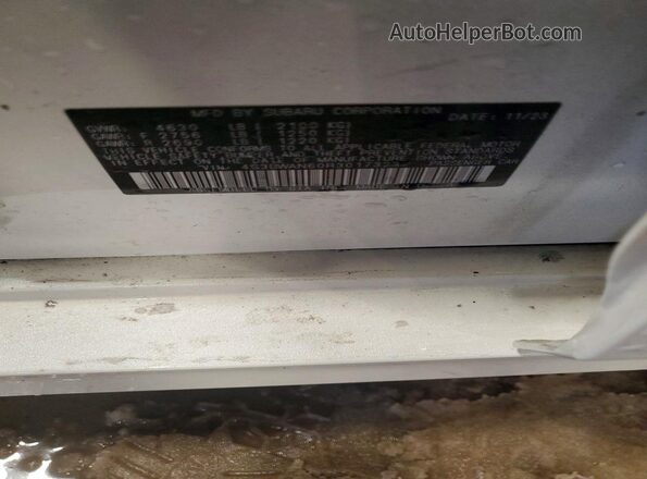 4S3BWAN60R3017323 2024 SUBARU LEGACY White ძრავის განყოფილების ხედი