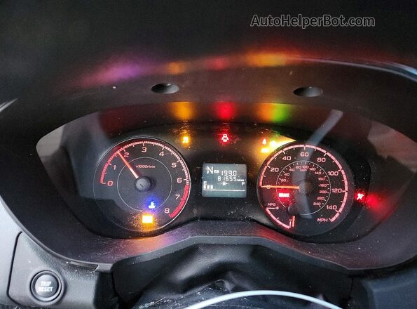 4S3GKAA60H3621637 2017 SUBARU IMPREZA Blue Вид щитка приладів
