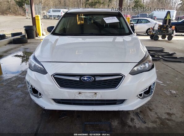 4S3GKAA67J3618787 2018 SUBARU IMPREZA White Widok wnętrza z tyłu