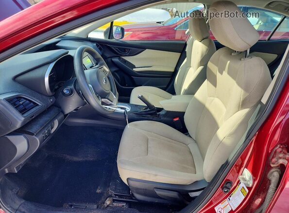 4S3GKAD6XH3627747 2017 SUBARU IMPREZA Red Vista interior delantera