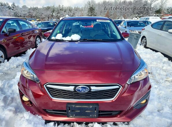 4S3GKAD6XH3627747 2017 SUBARU IMPREZA Red Vista frontal