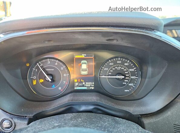 4S3GKAD6XM3600560 2021 SUBARU IMPREZA White Вид щитка приладів