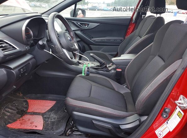 4S3GKAM6XK3617646 2019 SUBARU IMPREZA Red Widok wnętrza z przodu
