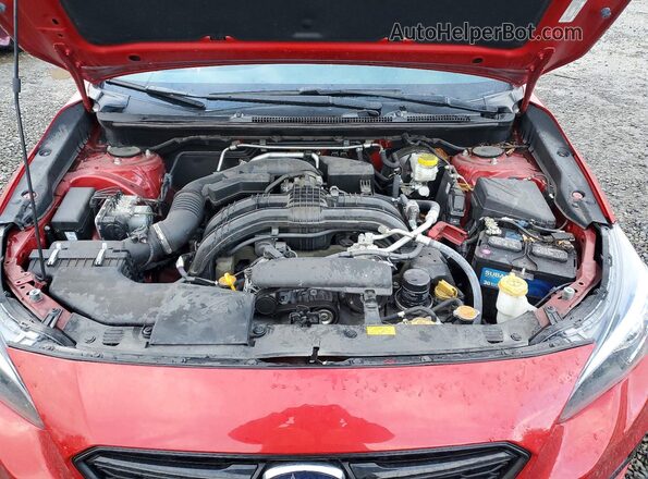 4S3GKAM6XK3617646 2019 SUBARU IMPREZA Red Widok wnętrza z tyłu