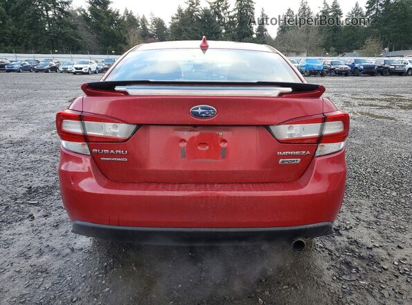 4S3GKAM6XK3617646 2019 SUBARU IMPREZA Red Widok z tyłu