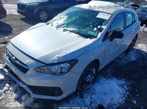 4S3GTAB60N3702211 2022 SUBARU IMPREZA White Vista tres cuartos delantera izquierda