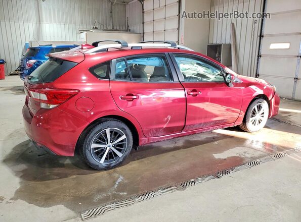 4S3GTAD69K3734230 2019 SUBARU IMPREZA Бордовый Задняя правая четверть