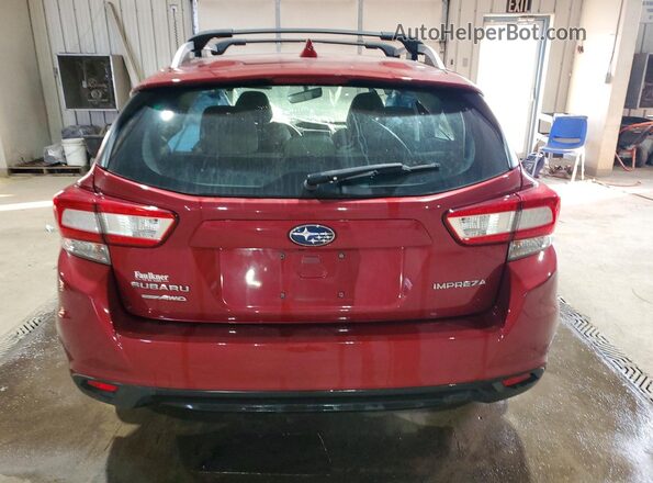 4S3GTAD69K3734230 2019 SUBARU IMPREZA Бордовый Вид сзади