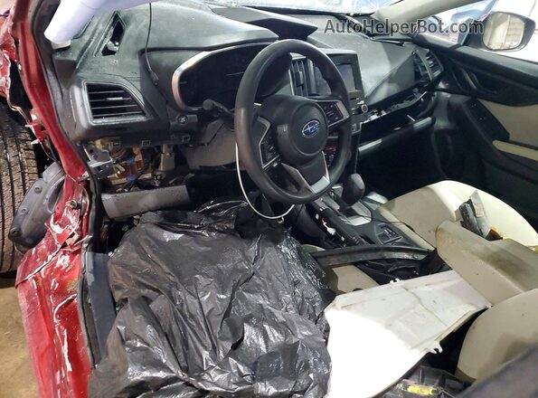 4S3GTAD69K3734230 2019 SUBARU IMPREZA Бордовый Вид панели приборов