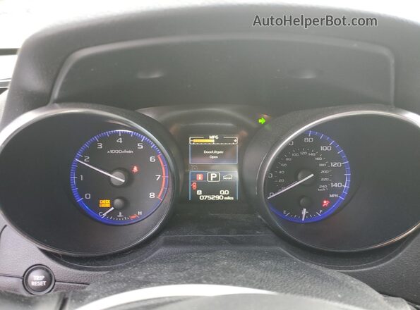 4S4BSACC3G3238301 2016 SUBARU OUTBACK Blue Instrument cluster view