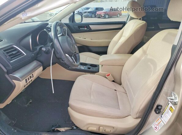 4S4BSAFC1J3207289 2018 SUBARU OUTBACK Золотой Вид салона спереди