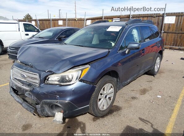 4S4BSAHC8H3250891 2017 SUBARU OUTBACK Blue წინა მარცხენა ხედი სამი მეოთხედიდან