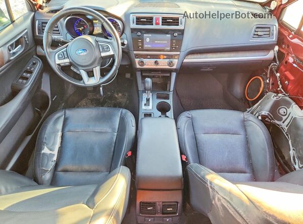 4S4BSAKC3H3248409 2017 SUBARU OUTBACK Red Вид панелі приладів