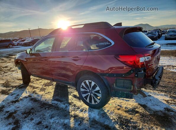 4S4BSAKC3H3248409 2017 SUBARU OUTBACK Red Задня ліва чверть