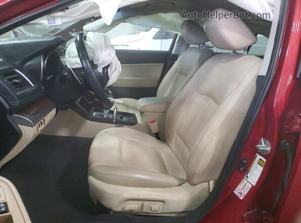4S4BSAKC4J3274023 2018 SUBARU OUTBACK Maroon Vista interior delantera