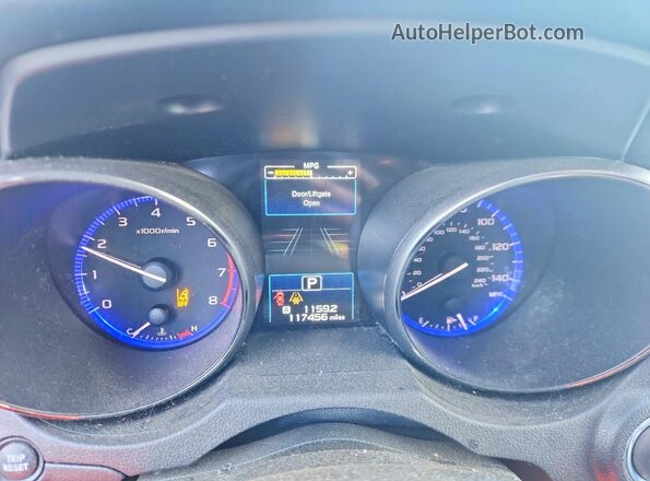 4S4BSANC1H3326536 2017 SUBARU OUTBACK Black ხელსაწყოთა პანელის ხედი