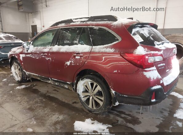 4S4BSANC2J3360796 2018 SUBARU OUTBACK Red Trasero izquierdo