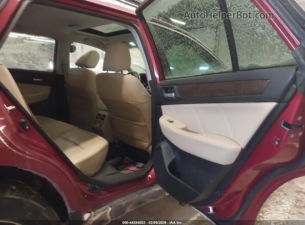 4S4BSANC2J3360796 2018 SUBARU OUTBACK Red Vista de la etiqueta del VIN