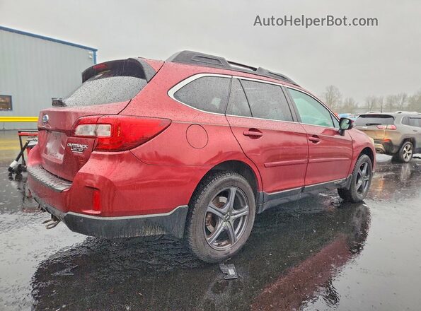 4S4BSANC5H3208859 2017 SUBARU OUTBACK Burgundy Tył prawy