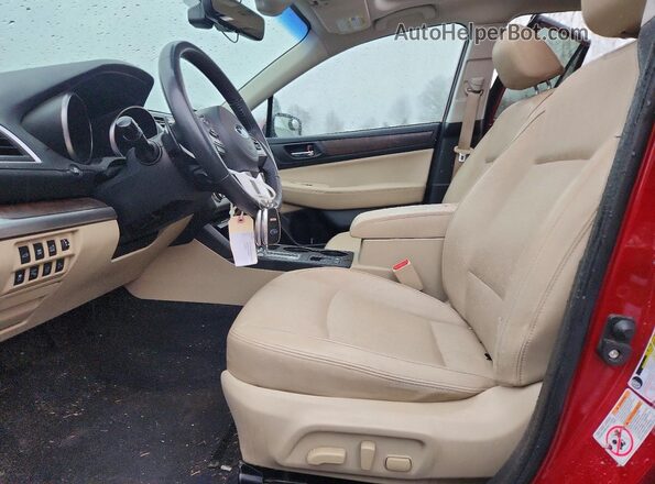 4S4BSANC5H3208859 2017 SUBARU OUTBACK Burgundy Widok wnętrza z przodu
