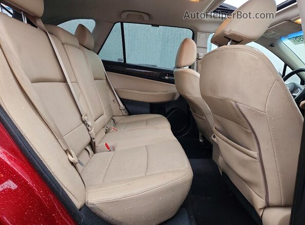 4S4BSANC5H3208859 2017 SUBARU OUTBACK Burgundy Widok wnętrza z tyłu