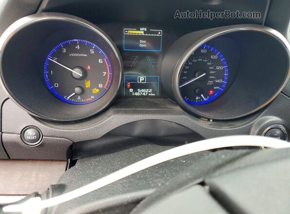 4S4BSANC6G3279065 2016 SUBARU OUTBACK Blue Вид щитка приладів