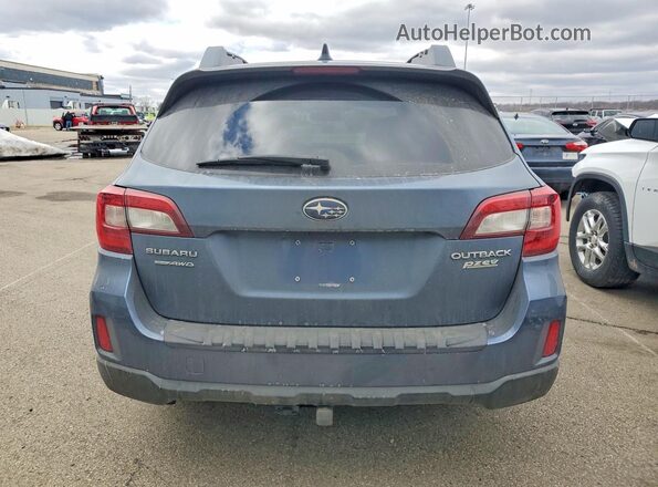 4S4BSANC6G3279065 2016 SUBARU OUTBACK Blue Вид ззаду