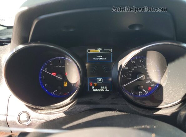 4S4BSANC7G3249296 2016 SUBARU OUTBACK Белый Вид щитка приборов