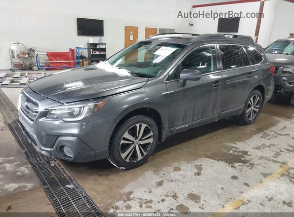 4S4BSANC7J3375052 2018 SUBARU OUTBACK Gray Առջևի ձախ երեք քառորդ տեսարան