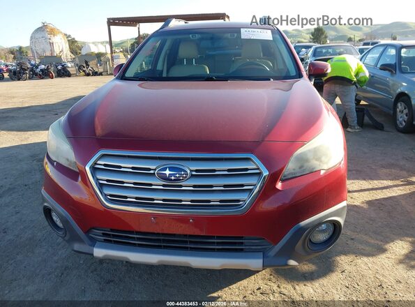 4S4BSANC8G3270254 2016 SUBARU OUTBACK Red Widok zestawu wskaźników