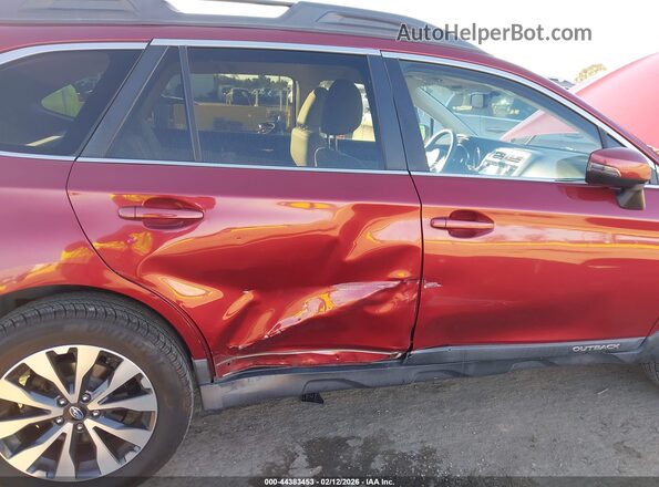 4S4BSANC8G3270254 2016 SUBARU OUTBACK Red Widok z przodu