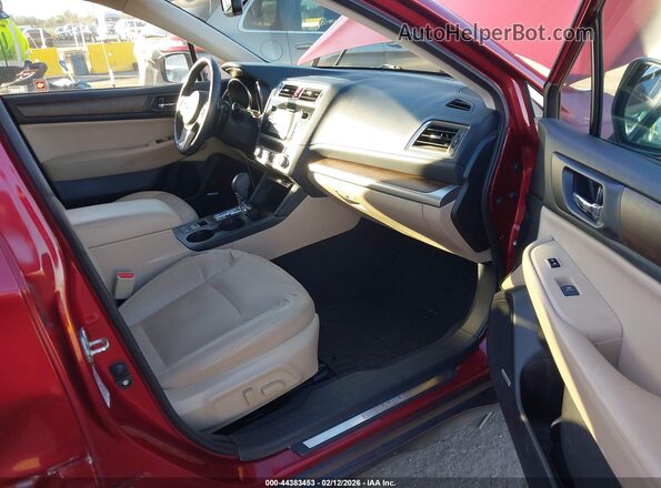 4S4BSANC8G3270254 2016 SUBARU OUTBACK Red Widok wnętrza z przodu